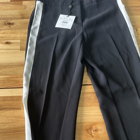 Black with white stripe down the side Melanie Lyne dress pants - Picture 4 of 7